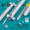RESKIT RS32-0566 S-24 missiles with APU-68 (4 pcs) (MiG-21, MiG-23, MiG-27, MiG-29, Su-7, Su-17, Su-25, Su-24, Mi-24) (3D Printed) (1/32)